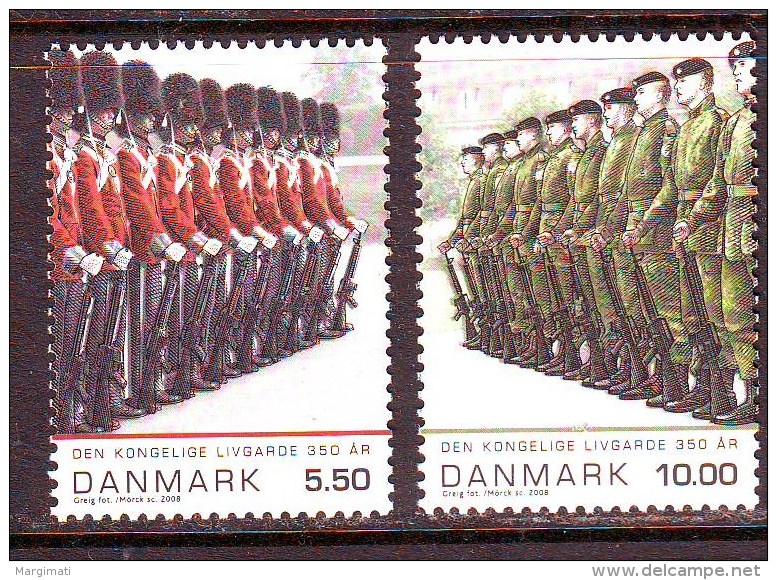 Denmark 2008. Royal Guards 2 W. MNH. Pf.** - Neufs