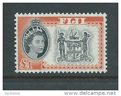 Fiji 1959 QEII 1 Pound Coat Of Arms Definitive MLH - Fiji (...-1970)