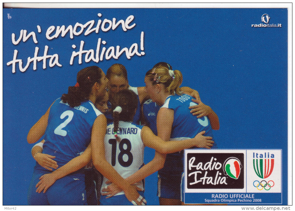 1-Sport-Basket-Pallacanestro-Nazionale Femminile-Promocard 8106 - Volleyball