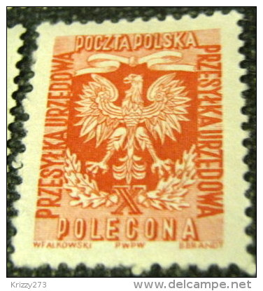 Poland 1952 Coat Of Arms Polecona - Used - Service