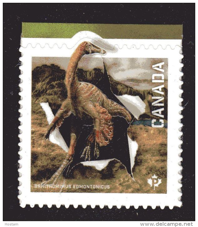 CANADA 2015, #2828   DINOS   Single  From Booklet :  Ornithomimus Edmontonicus, - Ganze Markenheftchen