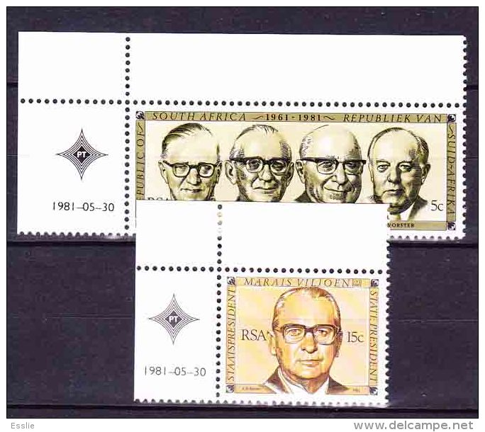 South Africa -1981 - 20th Anniversary Of The Republic - Complete Set - Neufs