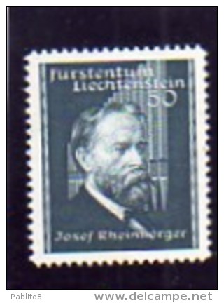 LIECHTENSTEIN 19391938 RHEINBERGER MUSIC COMPOSER BIRTH CENTENARY CENTENARIO NASCITA COMPOSITORE MUSICALE 50 R MNH - Unused Stamps