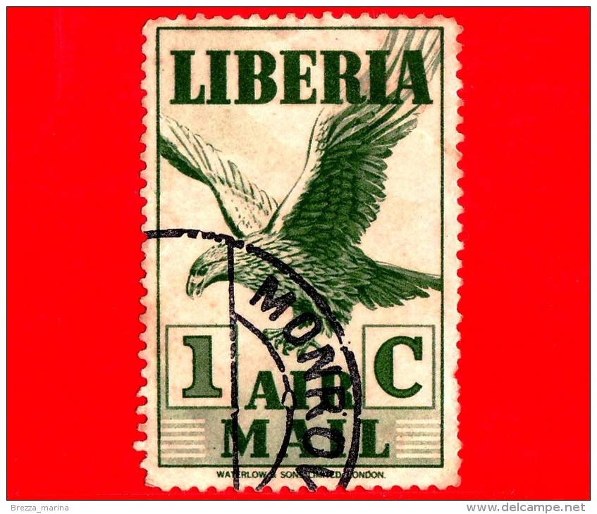 LIBERIA - Usato - 1938 - Posta Aerea - Air Mail - Aquila - Eagle - 1 - Liberia