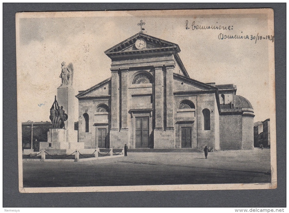 1948 LIVORNO CHIESA S. MARIA DEL SOCCORSO MONUMENTO AI CADUTI FG V SEE 2 SCANS ANIMATA - Livorno