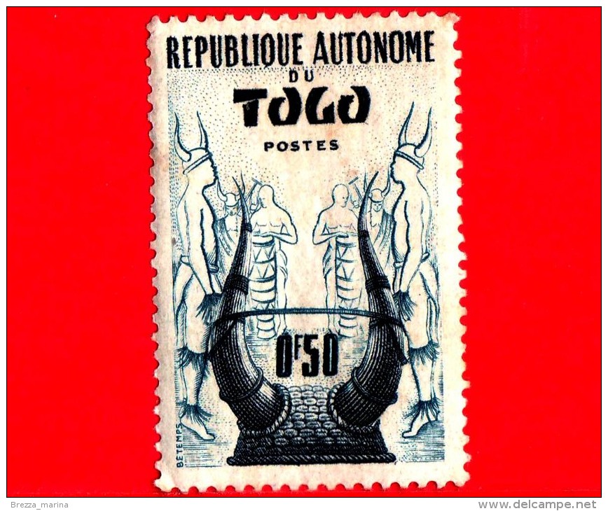 TOGO -  Usato - 1957 - Copricapo - Headdress - 0.50 - Gebruikt