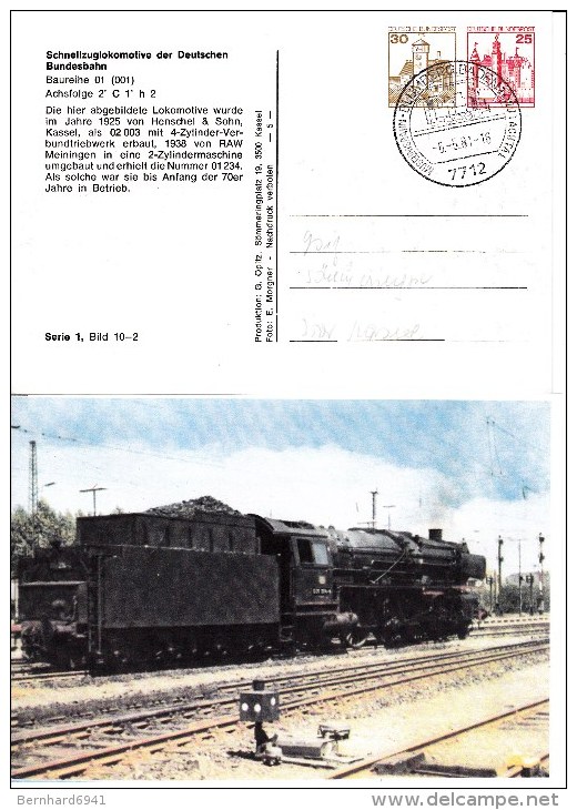 APP 122/1  Schnellzuglokomotive Bundesbahn 1925, Blumberg.Baden 1 - Privatpostkarten - Gebraucht