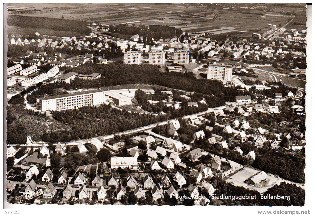 2150 BUXTEHUDE - BULLENBERG, Luftaufnahme, 1963 - Buxtehude