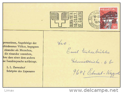 St. Gallen Olma 1974 Hausgarten - Cartas & Documentos
