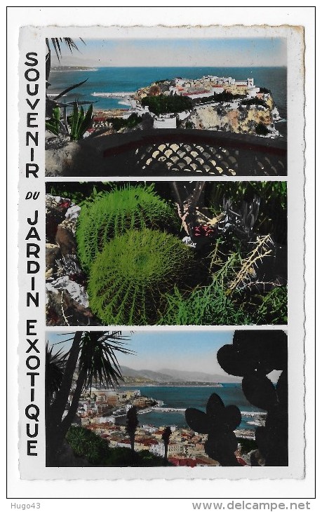 MONACO - N° 1-138 - JARDIN EXOTIQUE - MULTIVUES - CARTE FORMAT CPA NON VOYAGEE - Exotische Tuin