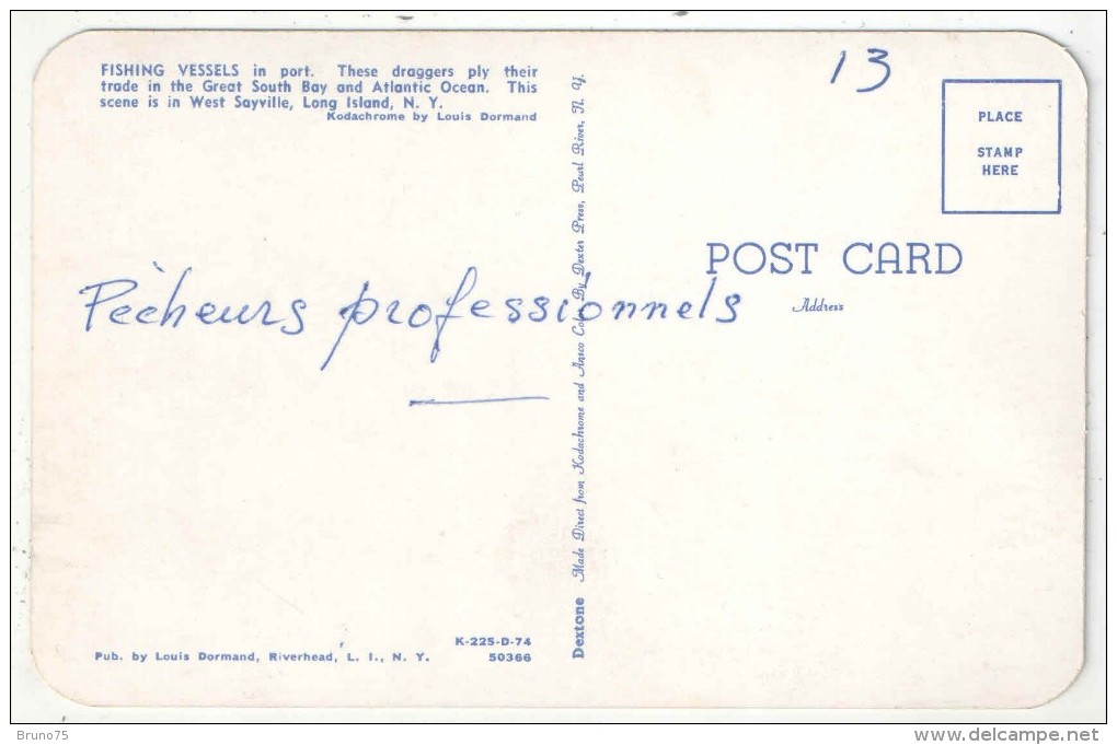 Fishing Vessels In Port, West Sayville, Long Island, N.Y. - Long Island