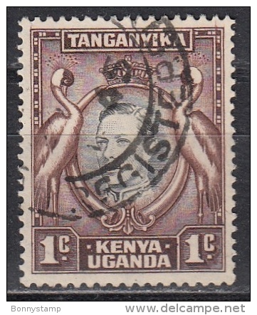 Kenya, Uganda & Tanzania, 1938/54 - 1c  Kavirondo Cranes - Nr.66 Usato° - Kenia (1963-...)