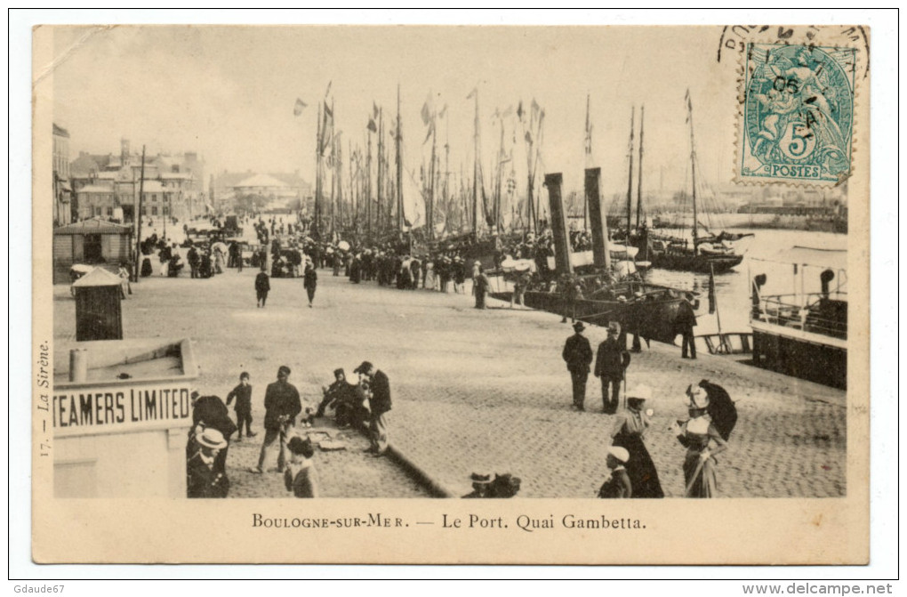 BOULOGNE SUR MER (62) - LE PORT - QUAI GAMBETTA - Boulogne Sur Mer