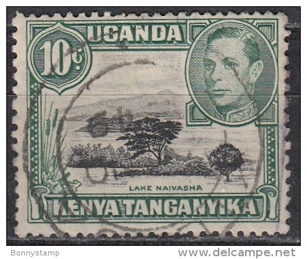 Kenya, Uganda & Tanzania, 1938-54 - 10c  Lake Naivasha, Perf. 13x11 1,2 - Nr.70 Usato° - Kenia (1963-...)