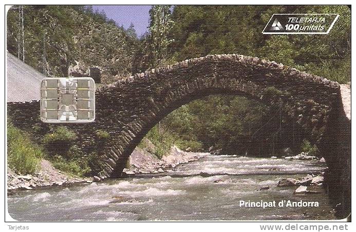 AND-055 TARJETA DE ANDORRA DEL PUENTE DE SAN ANTONIO - Andorra