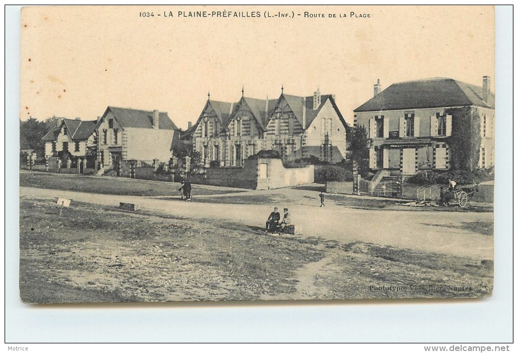 LA PLAINE-PREFAILLES - Route De La Plage. - La-Plaine-sur-Mer