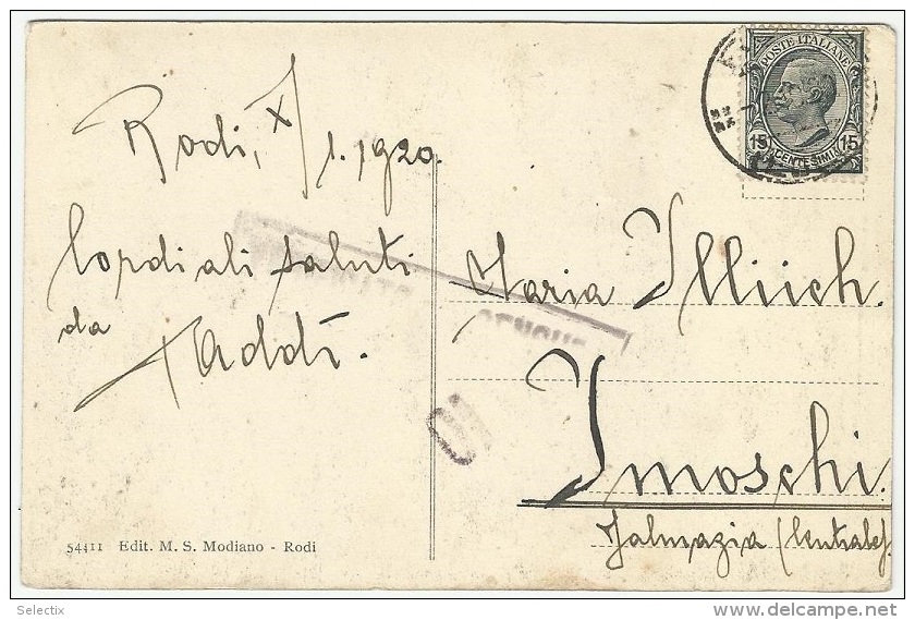 Greece 1920 Italian Occupation Of Rhodes - Dodecaneso