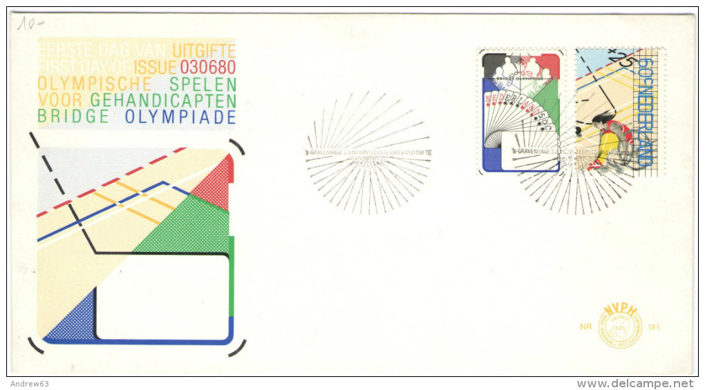 OLANDA - NEDERLAND - Paesi Bassi - 1980 - OLYMPISCHE SPELEN VOOR GEHANDICAPTEN - BRIDGE OLYMPIADE - FDC - FDC