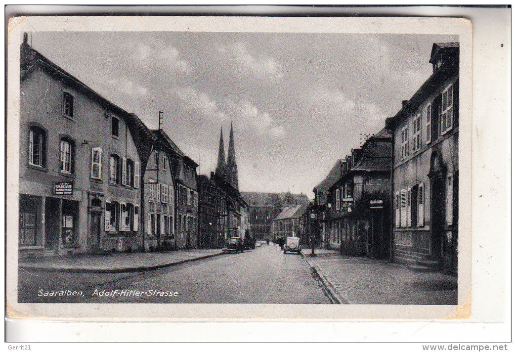 F 57430 SAARALBE / SAARALBEN, Adolf-Hitler-Strasse, 18.10.45 - Sarralbe