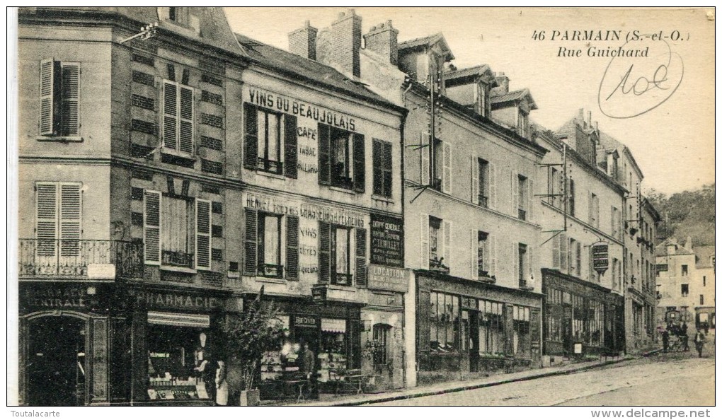 CPA 95 PARMAIN RUE GUICHARD - Parmain