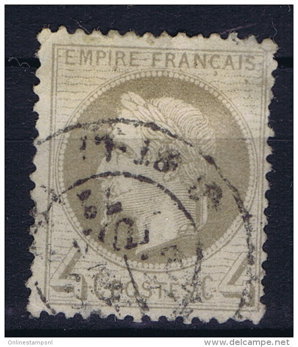 France: 1863 Yv Nr 27 Used Obl - 1863-1870 Napoleone III Con Gli Allori