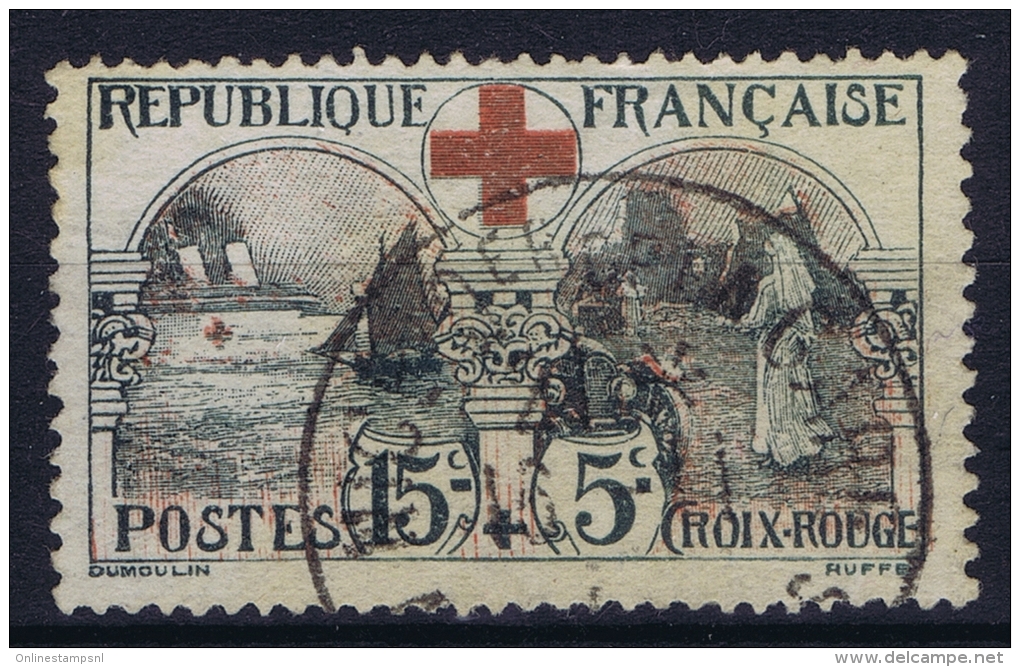 France: 1918 Yv Nr 156 Used / Obl  Croix-rouge - Oblitérés