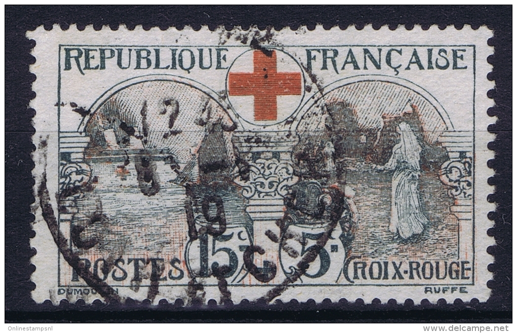 France: 1918 Yv Nr 156 Used / Obl  Croix-rouge - Oblitérés