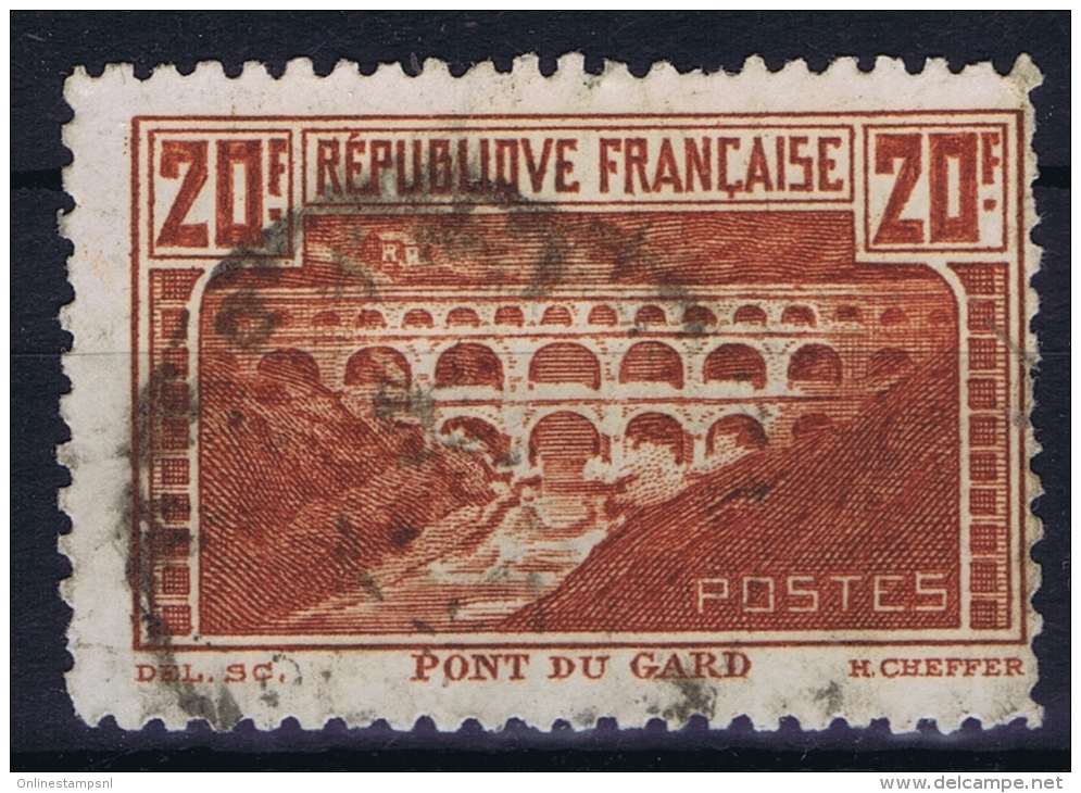 France: 1929 Yv Nr 262 B  Used Obl Perforation 11 - Gebruikt