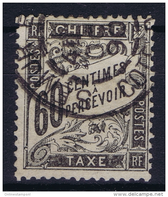 France: Chiffre Tax Yv Nr 21 Used Obl - 1859-1959 Oblitérés