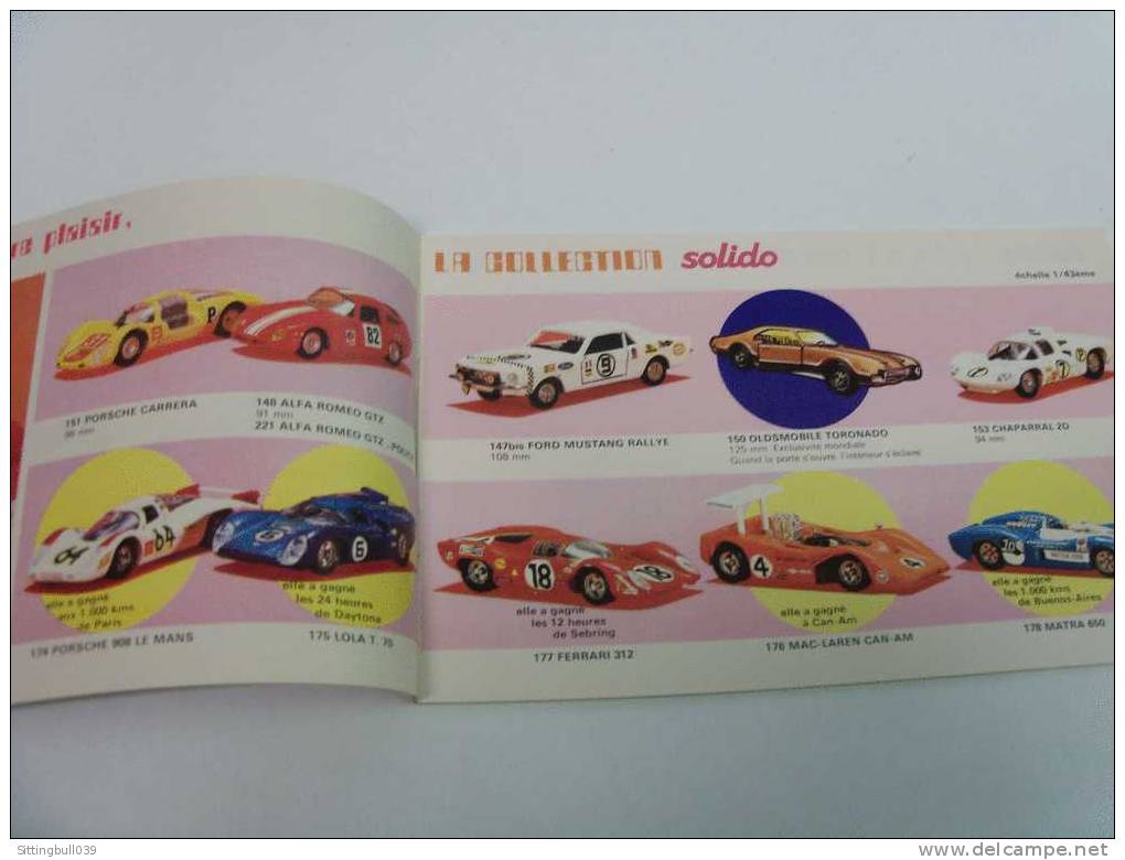 SOLIDO. CATALOGUE 1971. Les Merveilleuses Miniatures. Fidélité Au 1 / 43e Métal. 32 Pages. - Catálogos