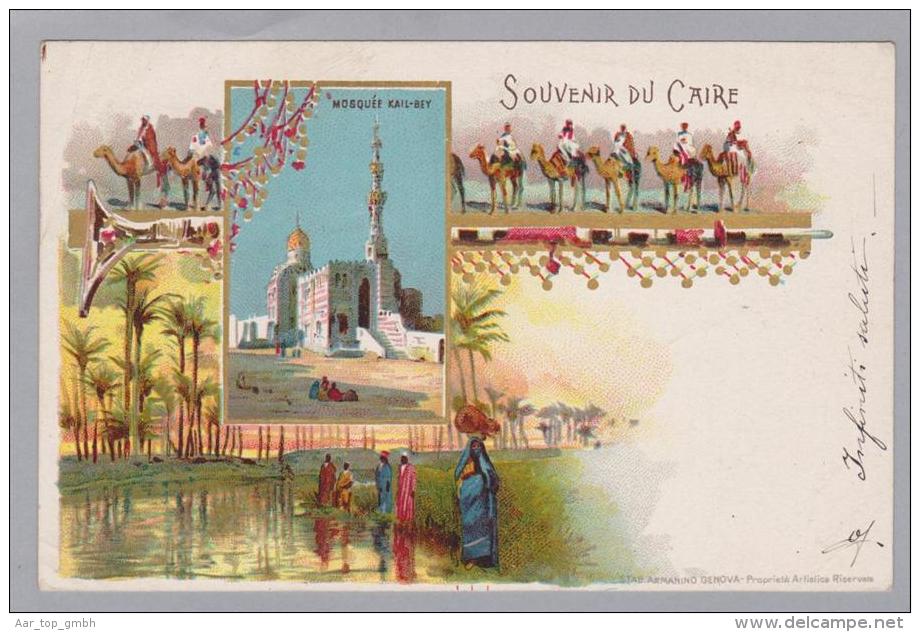 AK Afrika Aegypten Caire 1899-01-09 Litho Stab. Armanino - Le Caire