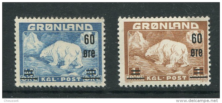 Groenland** N° 28/29 - Ours - - Unused Stamps