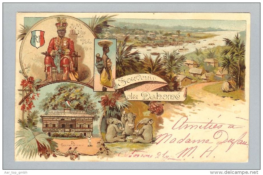 AK Afrika Dahomé 1903-06-24 Litho Dahomé (Bug) - Dahomey