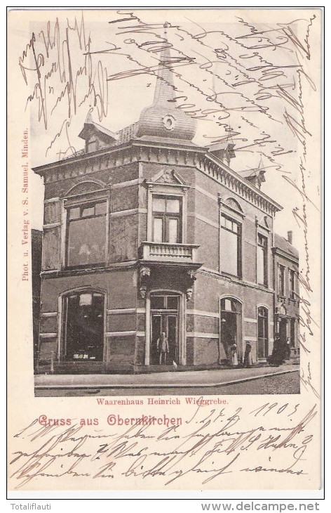 Gruss Aus OBERNKIRCHEN Kr Schaumburg Lippe Warenhaus Heinrich Wieggrebe 24.2.1903 Gelaufen Nahe Stadthagen Rinteln - Bueckeburg