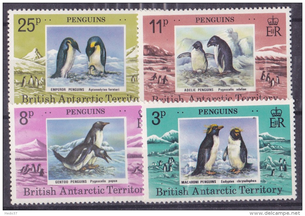 Antarctique Britanique N°78/81 Neufs ** - Superbe - Neufs