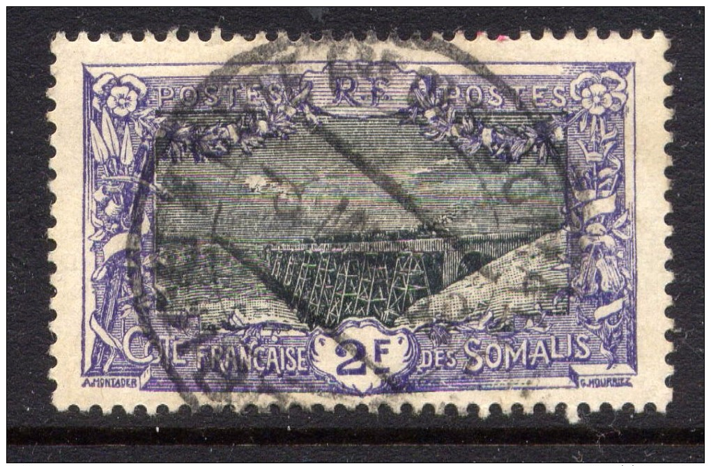 COTE DES SOMALIS - N° 98° - PONT DE CHEMIN DE FER A HOLL-HOLLI - Gebruikt