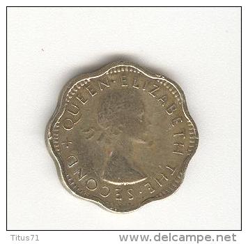 2 Cents Ceylan / Ceylon 1955 - Elizabeth II - Colonias