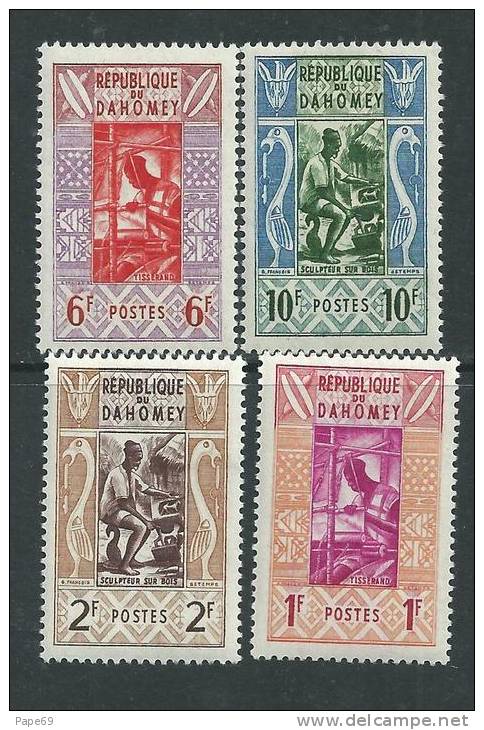 Dahomey  N° 159 / 66 XX Artisanat , La Série Des 6 Valeurs Sans Charnière, TB - Benin - Dahomey (1960-...)