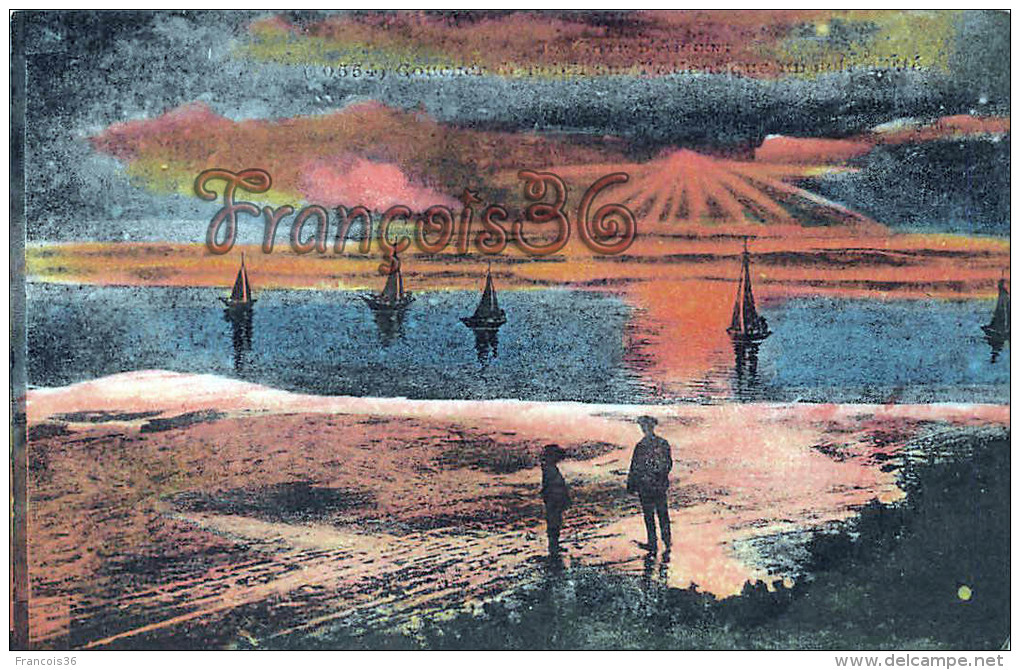 (33) Montalivet Sur Mer - Coucher Du Soleil Sur L'Atlantique - 2 SCANS - Autres & Non Classés