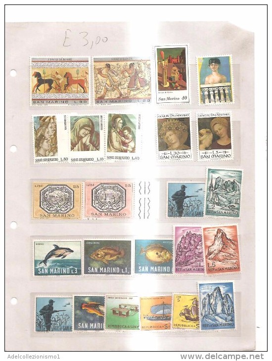 78561) LOTTO DI S. MARINO CON FRANCOBOLLI NUOVI - Collections, Lots & Séries