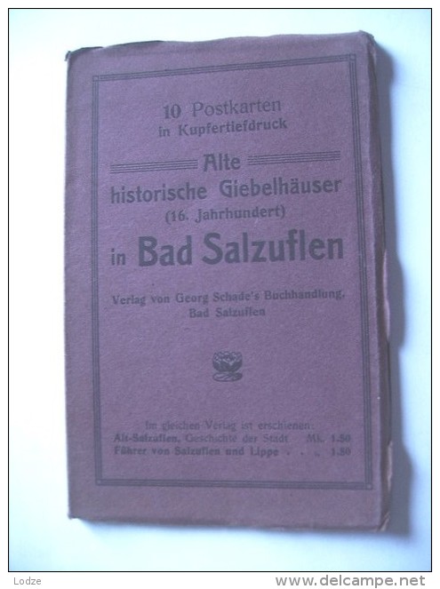 Duitsland Deutschland  NRW Bad Salzuflen  Buch Map Mit 8 Der Schönsten Ansichtskarten - Bad Salzuflen