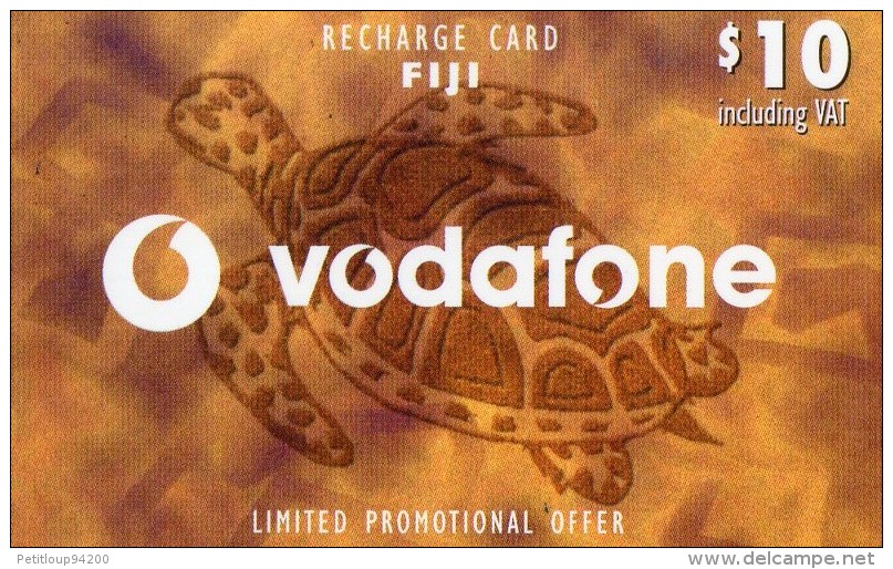 CARTE PREPAYEE FIDJI  $10  Vodaphone Tortue Turtle ******6 - Fiji