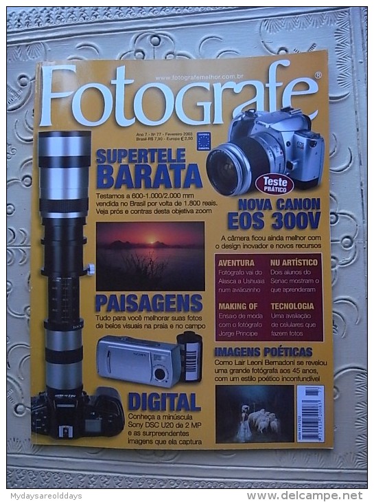 PHOTO PHOTOGRAPHY ART BOOK MAGAZINE - FOTOGRAFE PORTUGAL BRASIL - Photography