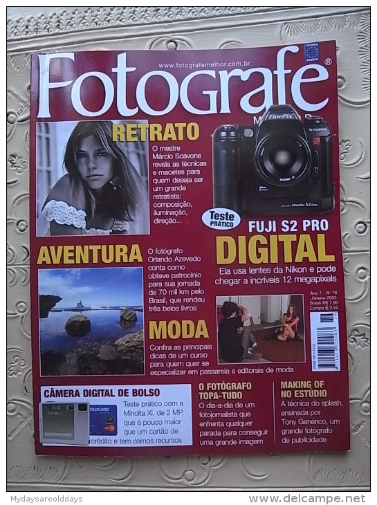 PHOTO PHOTOGRAPHY ART BOOK MAGAZINE - FOTOGRAFE PORTUGAL BRASIL - Photography
