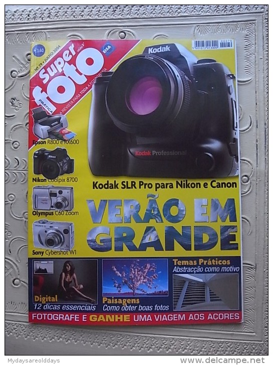 PHOTO PHOTOGRAPHY ART BOOK MAGAZINE - SUPER FOTO PORTUGAL - Fotografia