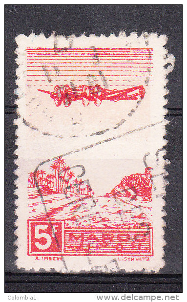 MAROC  YT PA 52 Obliréré - Aéreo