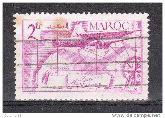 MAROC  YT PA 46 Obliréré - Aéreo