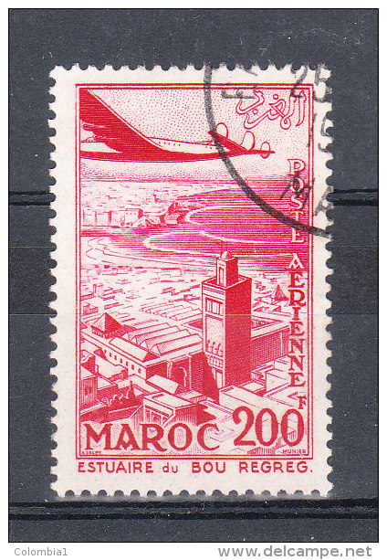 MAROC  YT PA 101 Obliréré - Poste Aérienne