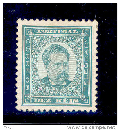 ! ! Portugal - 1884 King Luis 10 R - Af. 61 - MH - Unused Stamps