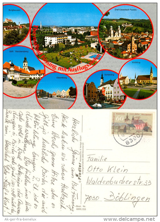 AK Bad Füssing / Burghausen Reichersberg Obernberg Schärding Altötting Passau Niederbayern Bayern Deutschland Österreich - Bad Füssing